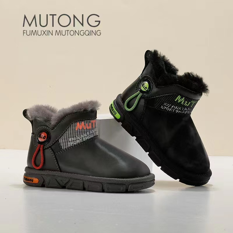 牧童童鞋中大童雪地靴牧童冬季