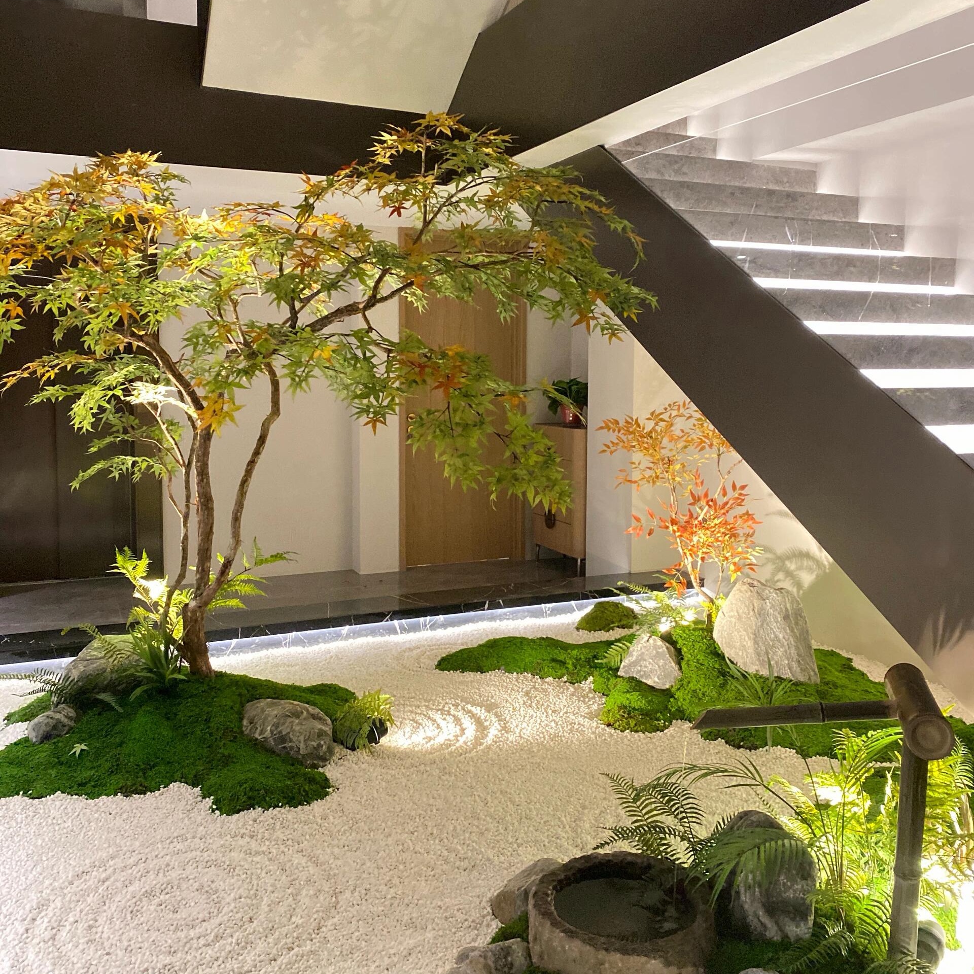 大型绿植室内设计装饰仿真枫叶树