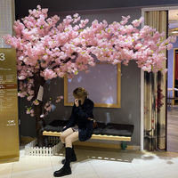 仿真樱花树桃花树假树大型许愿树新年节日树酒店大堂公司摆设装饰