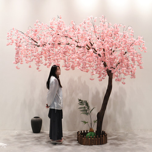 氛围许愿树布置造景樱花季装饰树