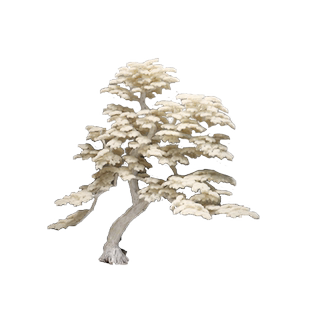 仿真松树雪松白色迎客松玄关橱窗造景大型仿真树中式禅意装饰假树