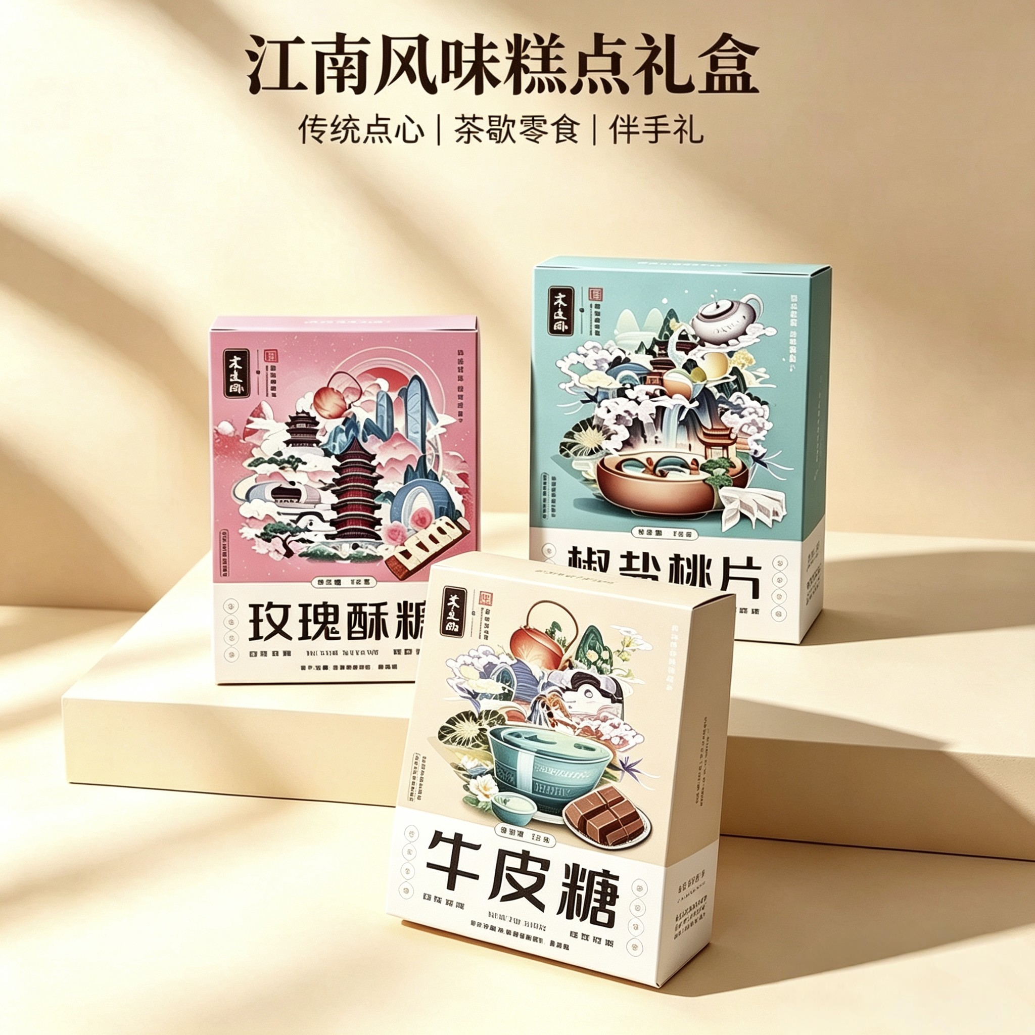 湖州特产伴手礼浙江震远同精制南枣核桃糕中式老式糕点点心小礼盒