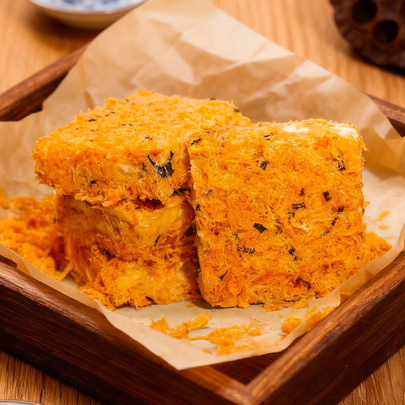 咸蛋黄肉松海苔雪花酥咸味饼干网红小零食杭州特产糕点小吃网红