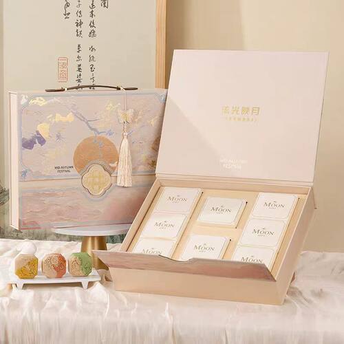 中式高档月饼礼盒中秋送礼