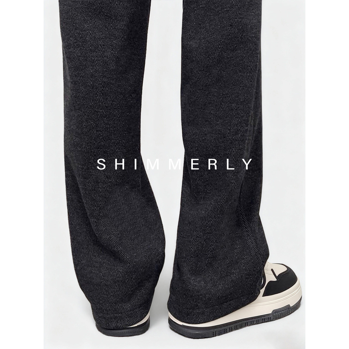 人字纹窄版阔腿裤冬季加绒羊毛裤女秋冬外穿高个子毛呢裤糯米裤C,女装/女士精品,休闲裤,淘宝优惠券,粉丝福利购,淘宝优惠卷