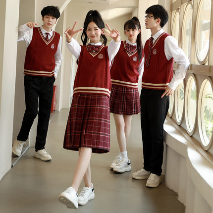 学院风秋冬运动会班服套装高初中学生合唱诗歌朗诵演讲演出服成人