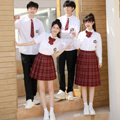 红歌大合唱团诗歌朗诵演出服成人高初中学生运动会班服英伦学院风