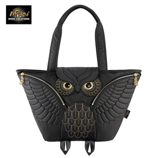 Morn Creations 猫头鹰手提单肩包 300T尼龙 欧美风格休闲包