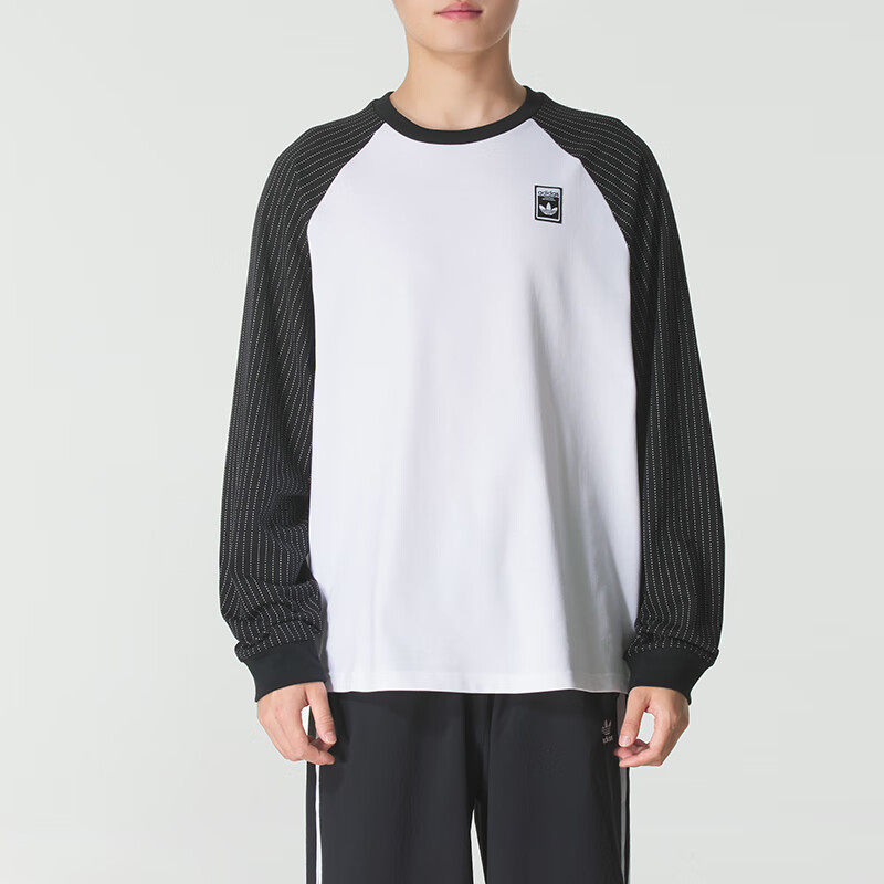阿迪达斯三叶草T恤男运动服时尚休闲服健身训练长袖套头衫KD1854