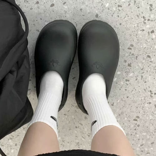 阿迪达斯拖鞋女厨师鞋厚底凉拖鞋