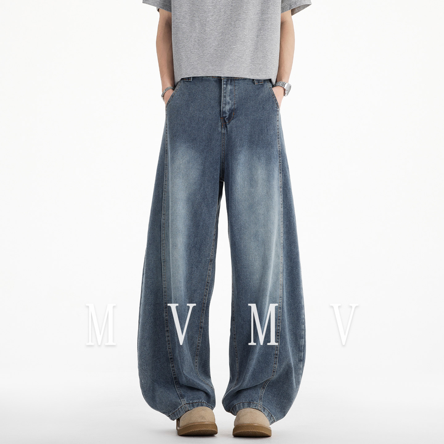 MV水洗牛仔裤男士夏季薄