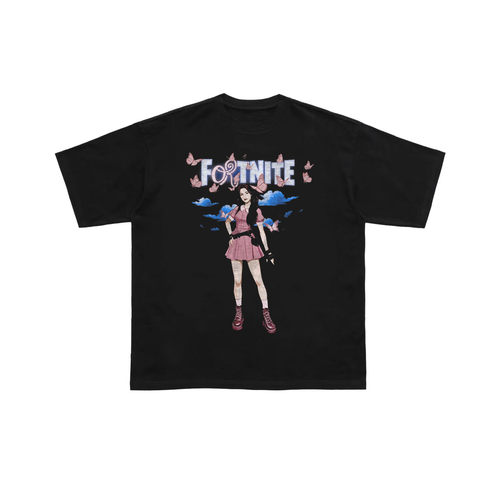olivia rodrigo 官网同款Fortnite 短袖T恤夏季宽松数码直喷TEE