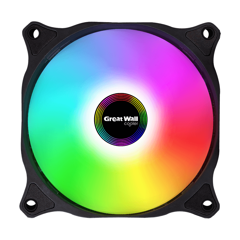 长城 炫光麒麟120d rgb版 黑色风扇