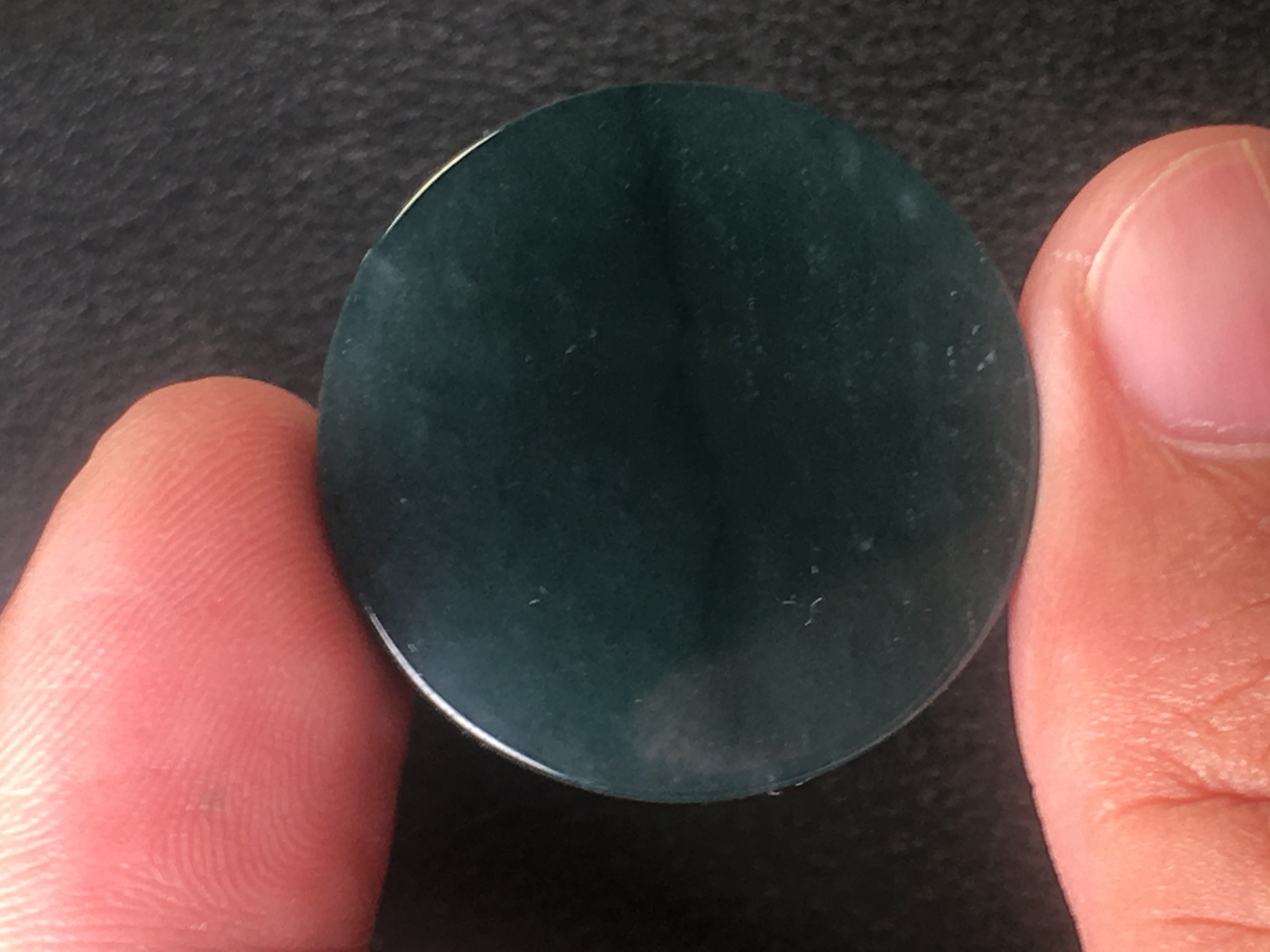 天然翡翠A货糯冰种蓝水无事牌圆牌吊坠实拍证书男款女款没打孔