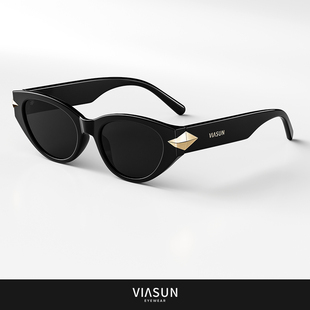 薇尚时尚猫眼墨镜新款女士显脸小偏光太阳眼高级感镜防紫外线8061
