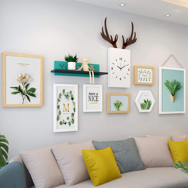 挂在客厅墙上的家庭装饰画卧室画床头挂画北视柜背景墙