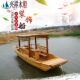 工艺船观光旅游木船真船下水景区载客船厂家直销手工定制仿古中式