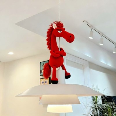 小马挂件新年装饰品氛围布置马年装饰2026过年客厅吊灯挂饰创意