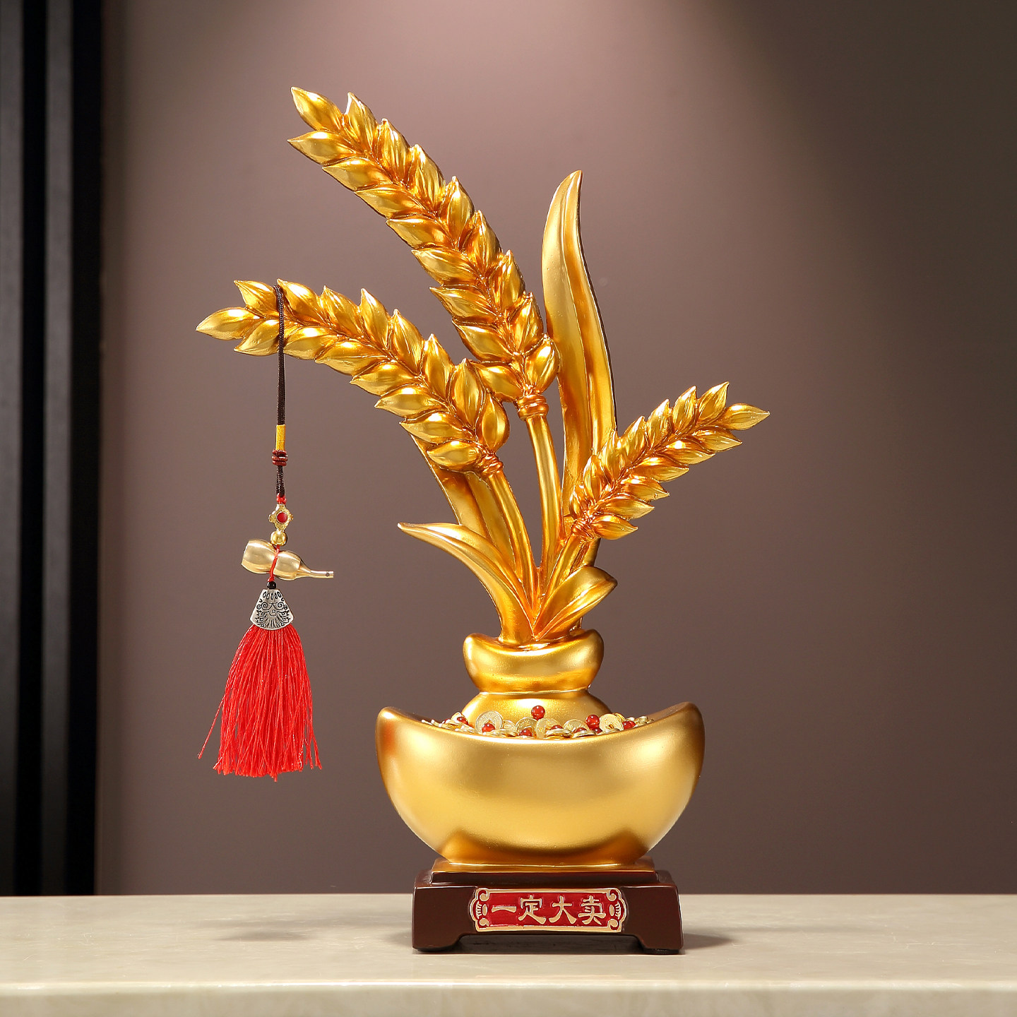 招财猫麦穗摆件客厅电视柜酒柜家居装饰品乔迁开业礼品开业送礼物