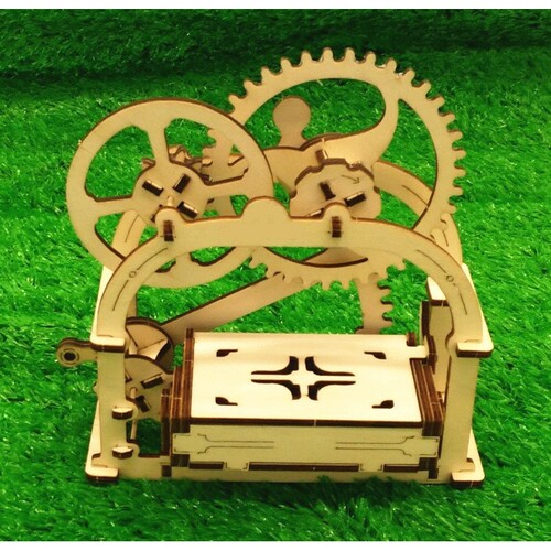 乌克兰vgearz木质机械传动模型拼装3D立体拼图益智手工玩具T388