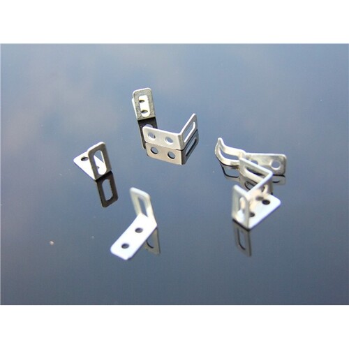 单排槽孔轴架 2孔1槽 L型直角铁片 科教配件 模型零件 DIY 连F466