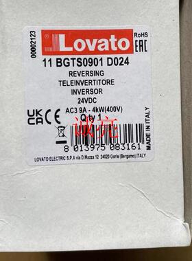 11BGTS0901D024意大利Lovato 接触器