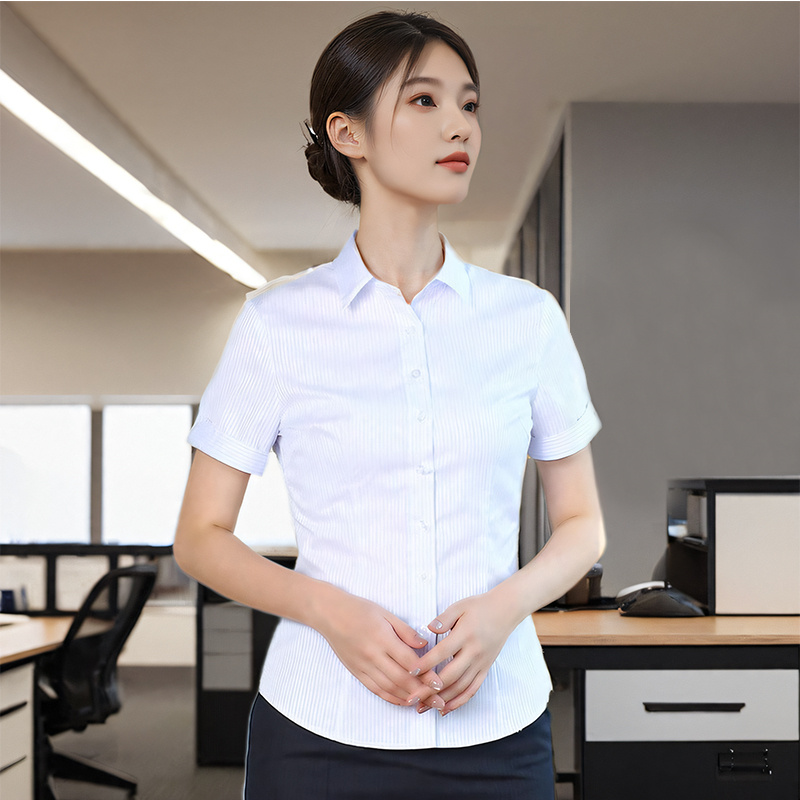 中行工作服行服夏季女式短袖衬衫裙子马甲西裤制服行裤外套工服
