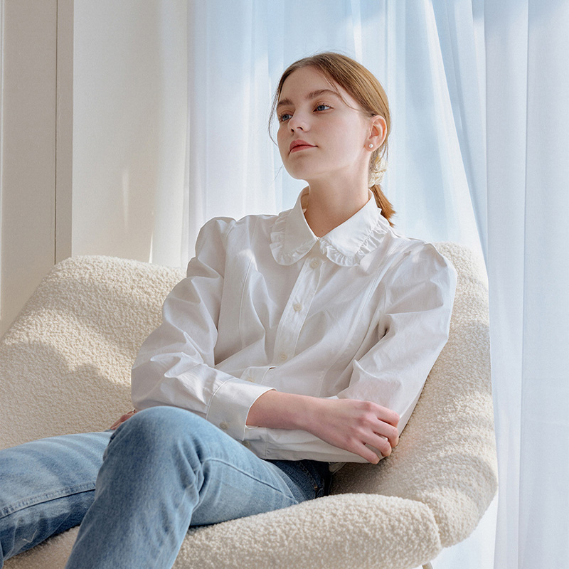 衬衫设计感2023新款秋装优雅长袖