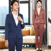 高级白领西服女2024春装 时尚 气质高端显身材总裁西装 显瘦修身 套装