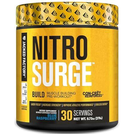 Jacked Factory Nitrosurge Build Pre Workout with Creatine