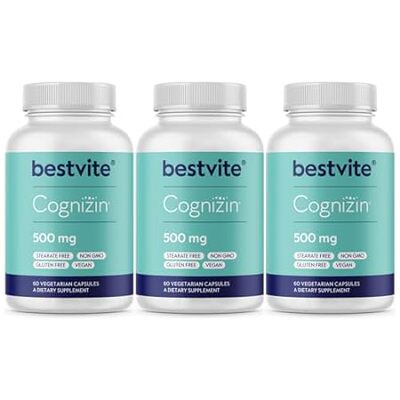 BESTVITE Cognizin Citicoline 500mg (180 Vegetarian Capsul