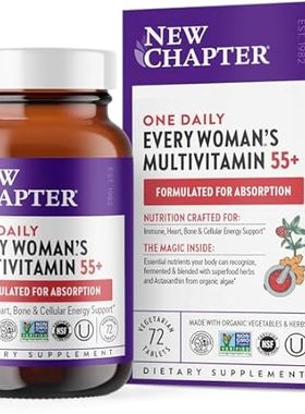 New Chapter Women's Multivitamin 50 Plus for Cellular Ene