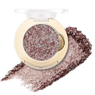 FOCALLURE Eyes On Me Pressed Powder Eyeshadow， Glitter Ey