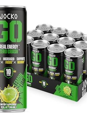 Jocko GO Energy Drink - KETO， Vitamin B12， Vitamin B6， El