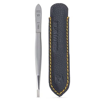 GERMANIKURE Arched Claw Tweezers in Leather Case - Made i