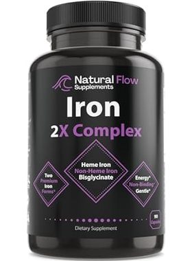 Iron Supplement 2-in-1 Complete Complex - Natural Flow 2X