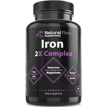 Iron Supplement 2-in-1 Complete Complex - Natural Flow 2X