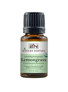 Lemongrass Essential Oil USDA Certified Organic 100% Pure