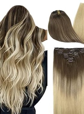 DOORES Ash Brown to Platinum Blonde 18 Inch 7pcs 120g Rem