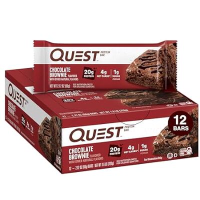 Quest Nutrition Chocolate Brownie Protein Bars， High Prot