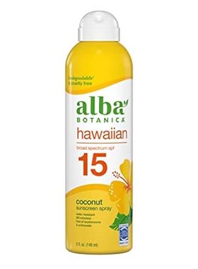Alba Botanica Sunscreen Spray for Face and Body， Broad Sp