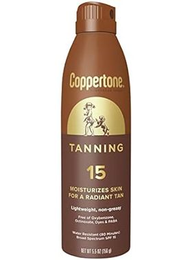 Coppertone Tanning Sunscreen Spray， Water Resistant Spray