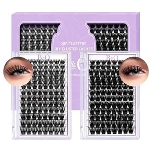 Lash Clusters 208 PCS Cluster Lashes Individual Lashes B0
