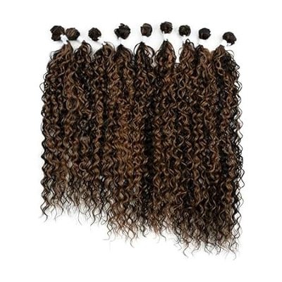 DéBUT Water Wave 9 Bundles Synthetic Hair Weave Curly Hai