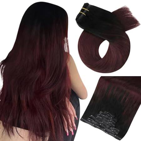 Moresoo Seamless Clip in Hair Extensions Human Hair Balay