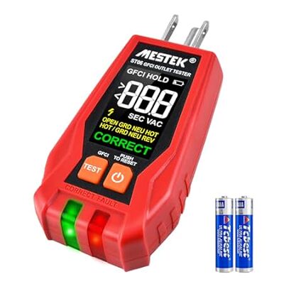 MESTEK GFCI Outlet Tester Electrical Voltage Tester Recep