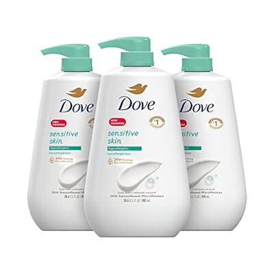 Dove Sensitive Skin Body Wash， Hypoallergenic and Paraben