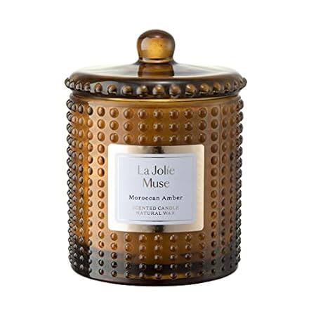 LA JOLIE MUSE Moroccan Amber Candles for Home Scented， Ca