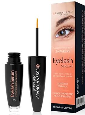 Essynaturals Premium Eyelash Growth Serum for Longer， Ful