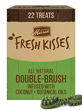 Merrick Fresh Kisses Natural Dental Chews Infused With Co